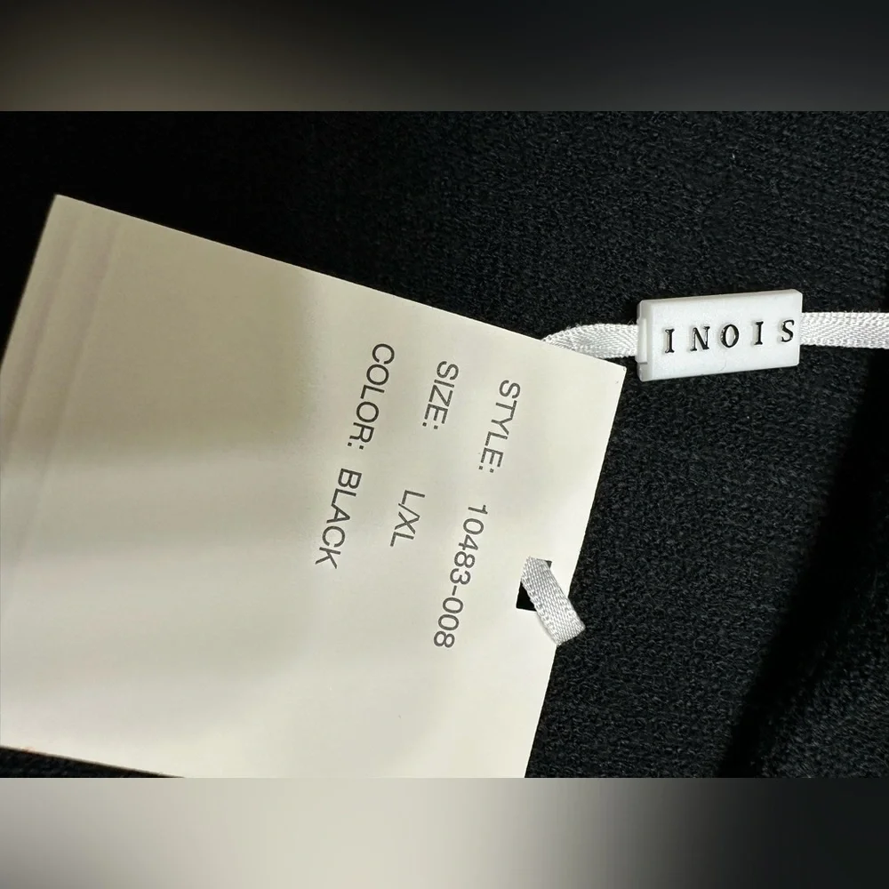 Sioni Black Knit Faux Fur Cape, L/XL, NWT - Picture 9 of 12